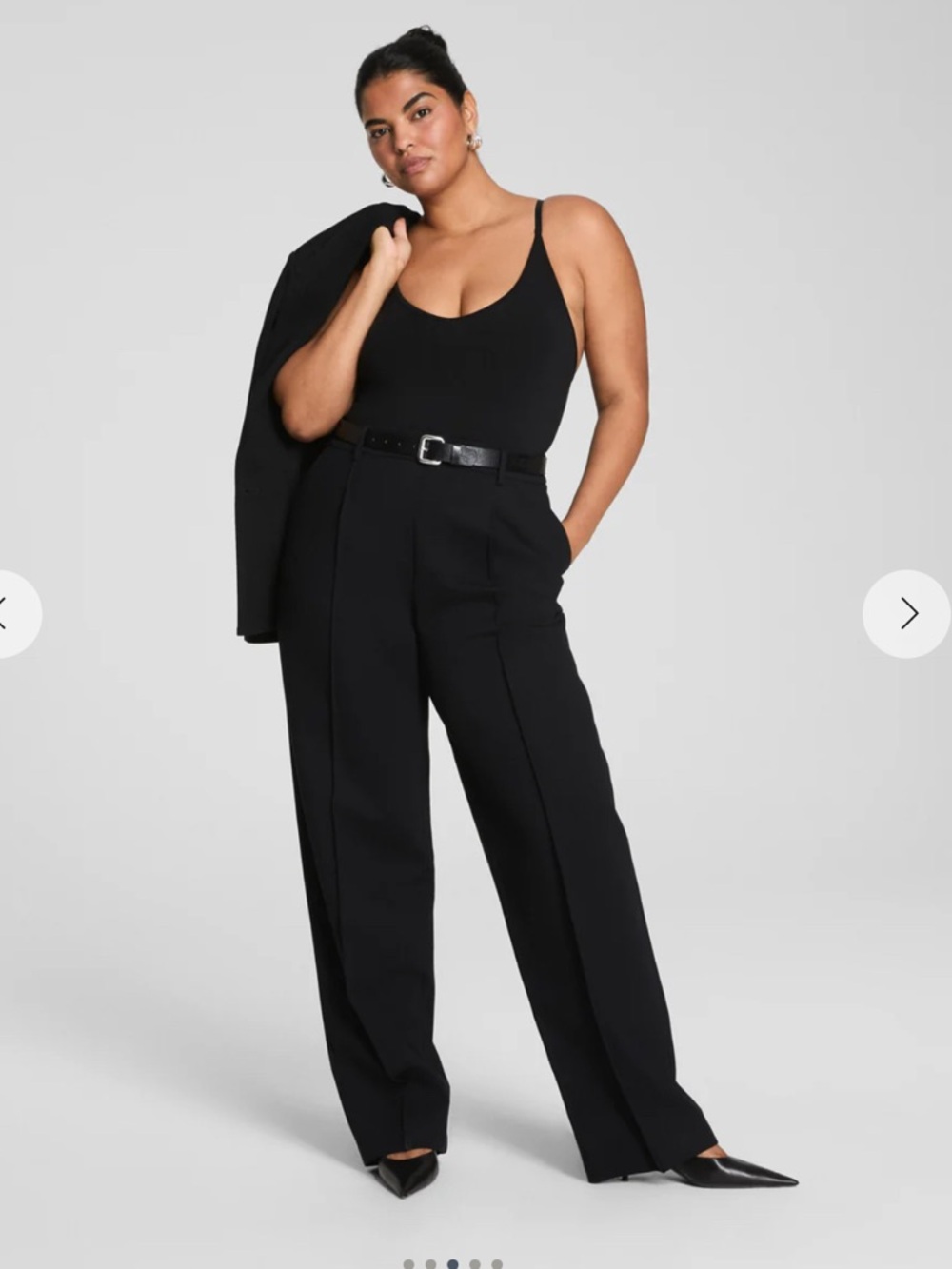 M Tall - Spanx Ponte Barrel Leg Pant Classic Black